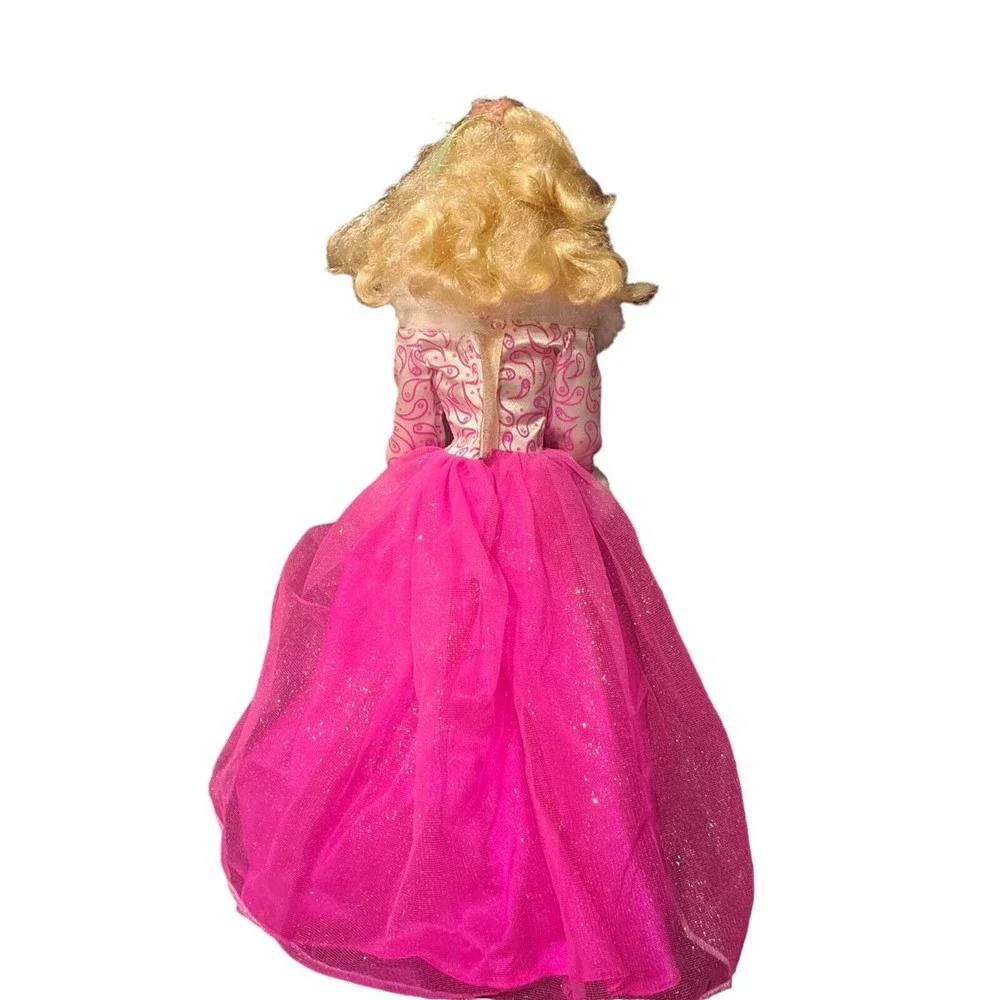 VTG Barbie Doll‎ Fashion Avenue Deluxe Pink & Faux Fur Glamour Gown  #15902 90's